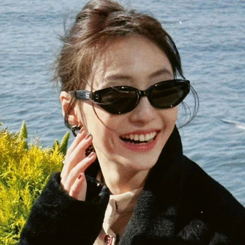 GM墨镜女高级感墨镜2025新款复古猫眼防紫外线太阳镜近视可配度数