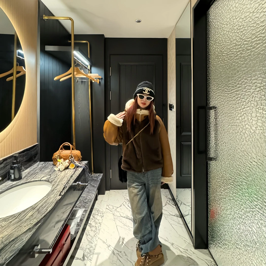 【北海道初雪】/winter冬季时尚休闲连帽设计师女百搭保暖外套