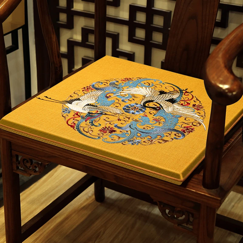 中式红木椅子坐垫太师椅圈椅餐桌椅子垫防滑茶椅座垫实木凳子垫子