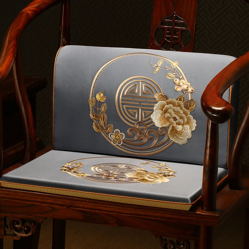 中式红木椅子靠背垫沙发坐垫靠背一体茶椅圈椅护腰靠垫小靠垫腰靠