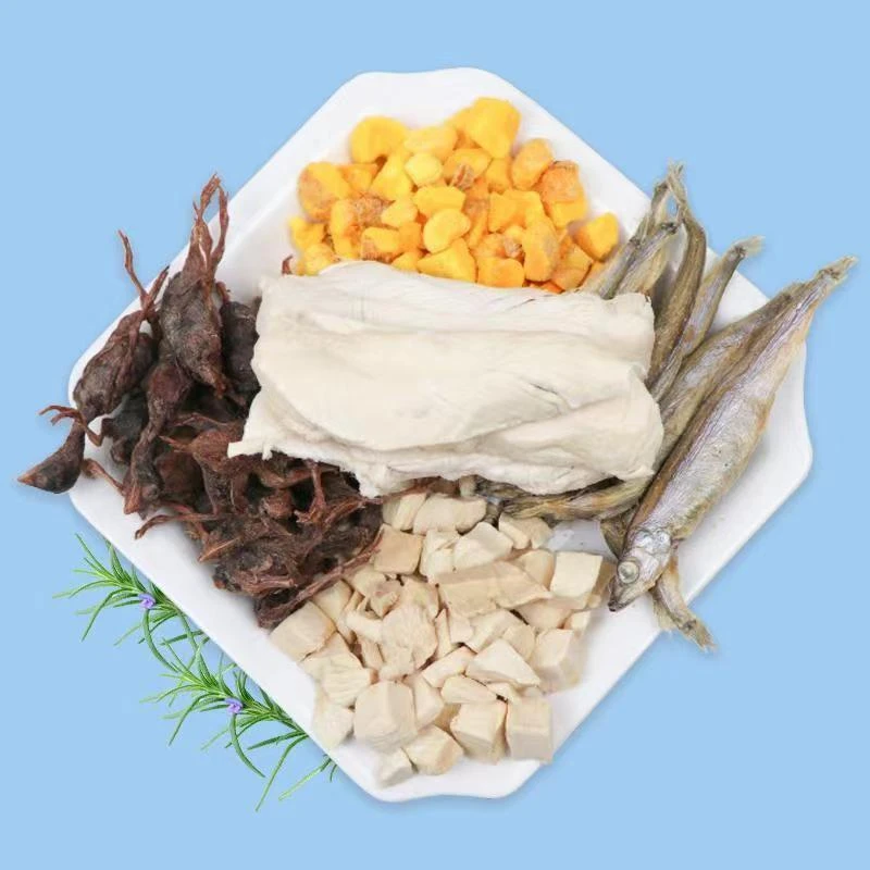 冻干混合全家桶宠物通用零食鸡胸纯肉冻干500g发腮多春鱼补充营养
