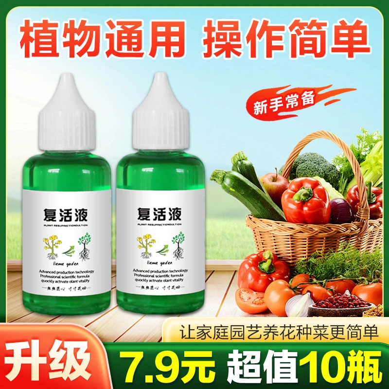 植物复活液解决植物黄叶光杆果蔬绿植花卉必备