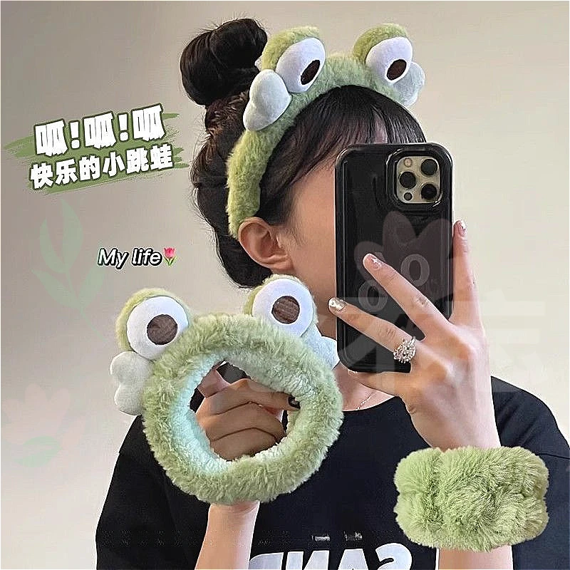 网红发饰毛绒发箍束发带女款洗脸专用头箍2025新款手腕带发捆头饰