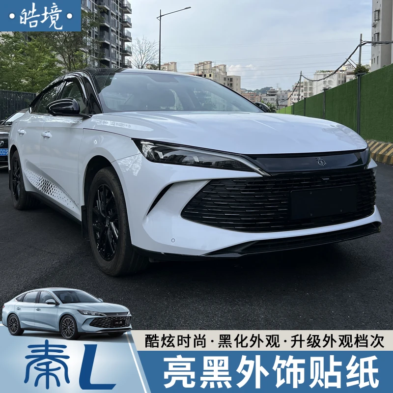 比亚迪秦L DMi改装外饰贴纸 秦ldmi黑武士黑化外饰加装车身件全套