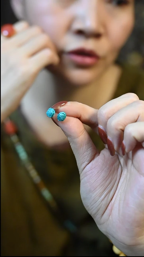 【闪购商品】绿松石颈饰18K金镶嵌全量