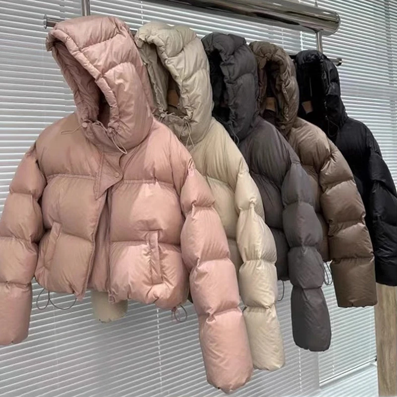 当季断色断码清~韩版羽绒服外套女款时尚宽松加厚潮流面包服潮