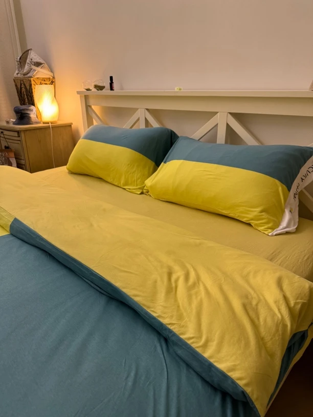 为舒适而生天丝棉针织工艺四件套 床笠款 轻薄抗菌亲肤柔软有垂感