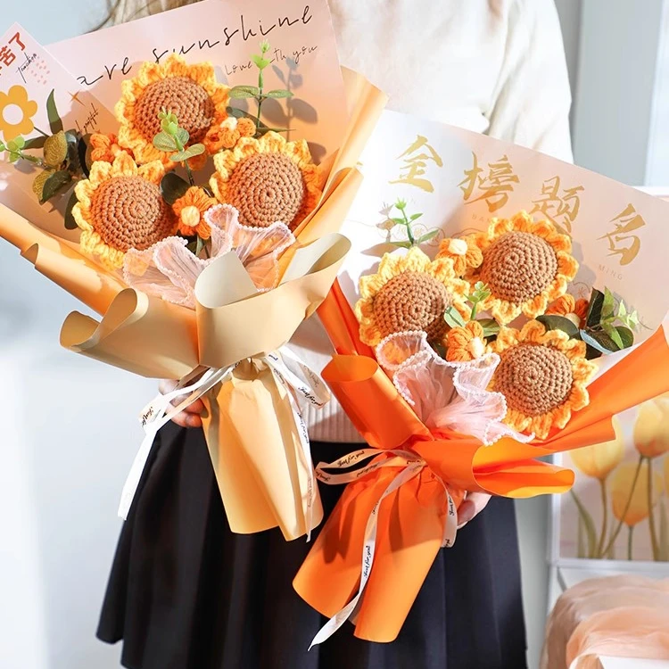 毕业送老师送同学花束礼物谢老师祝福同学向日葵一举夺魁金榜题名