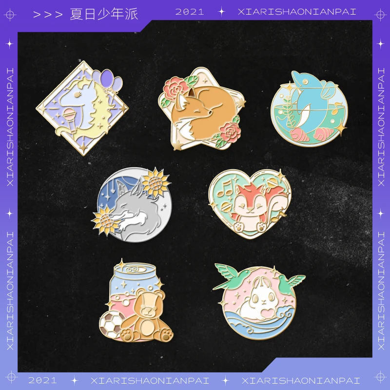 【芒果官方正品】夏日少年派节目少年学院时代少年团周边金属徽章