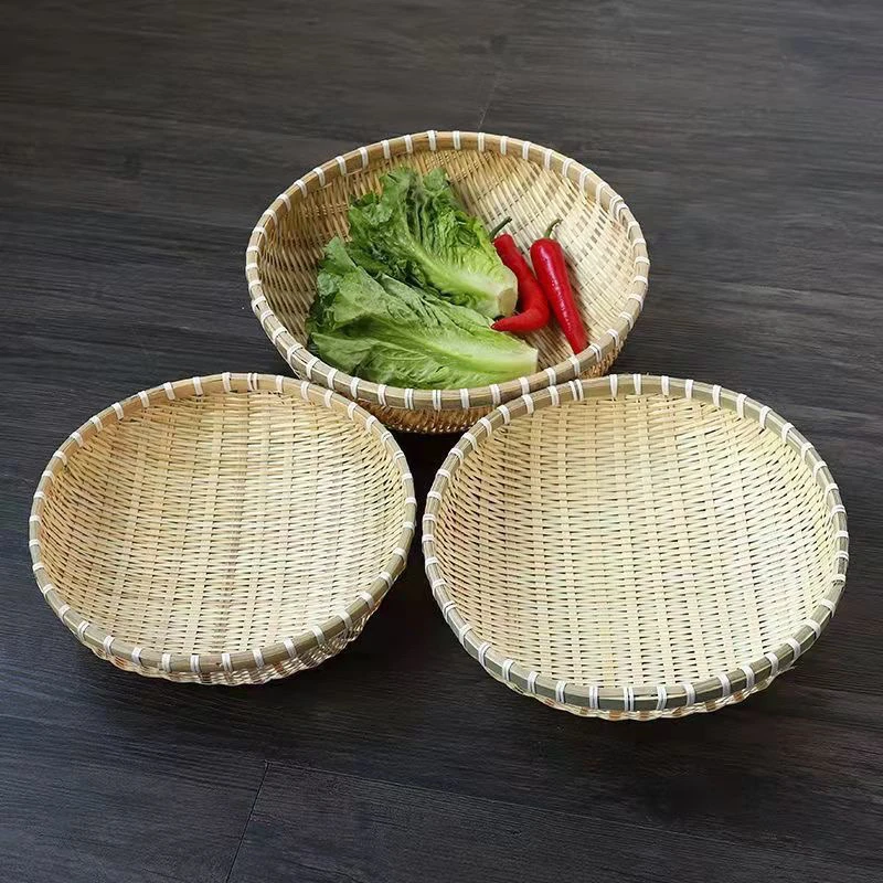 竹编三件套鸡蛋馒头筐洗菜沥水篮天然环保