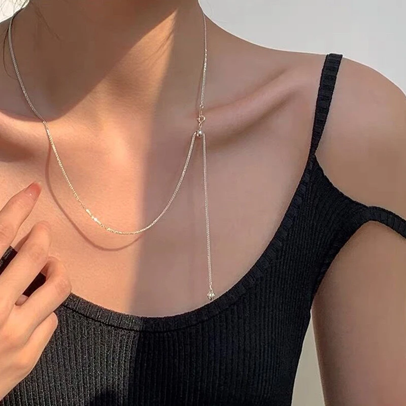 链子足银 足银爱心调节肖邦链