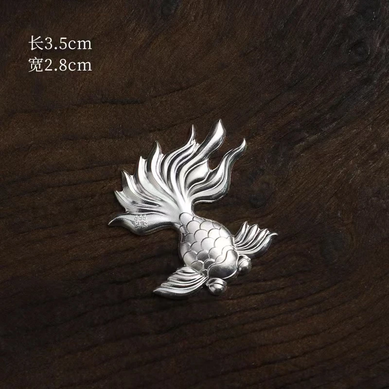 足银银制品 [银喜生]足银金鱼银制品煮水泡茶