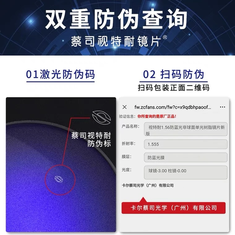视特耐镜片1.56/1.6/1.67高清膜/防蓝光膜非球面树脂眼镜片防辐射