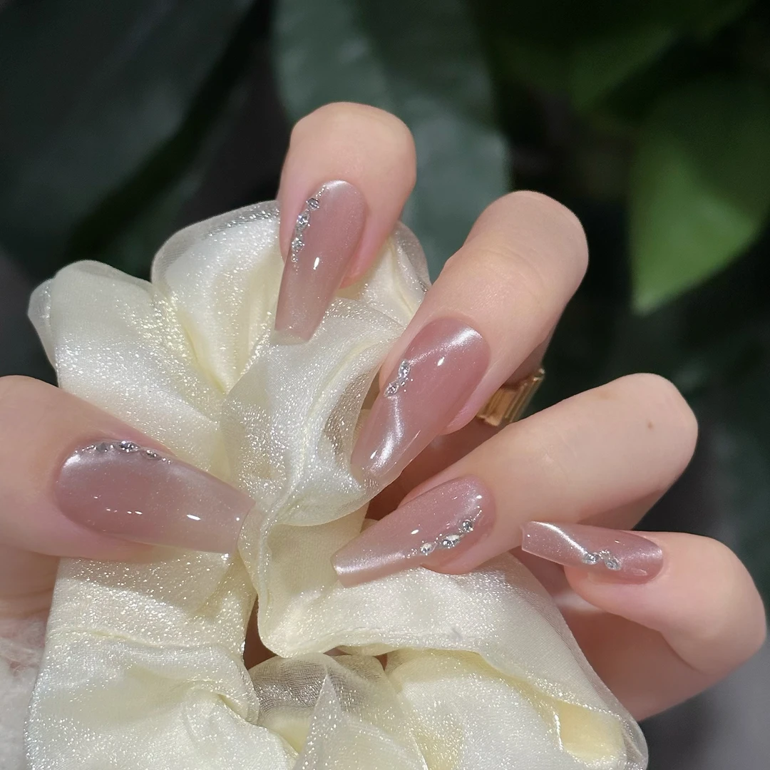 十三月·【轻纱】·孤品·高质感纯手工穿戴美甲