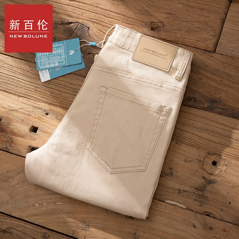 新百伦高端男士四季新款修身潮流牛仔裤弹力百搭韩版时尚牛仔裤子