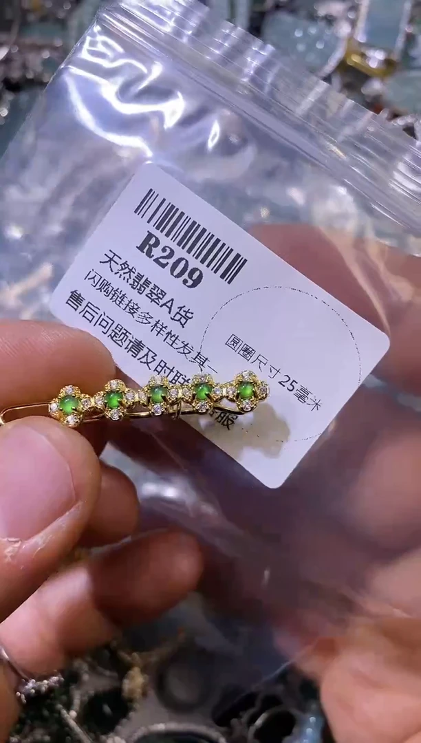 【闪购商品】翡翠颈饰未镶嵌R209发夹