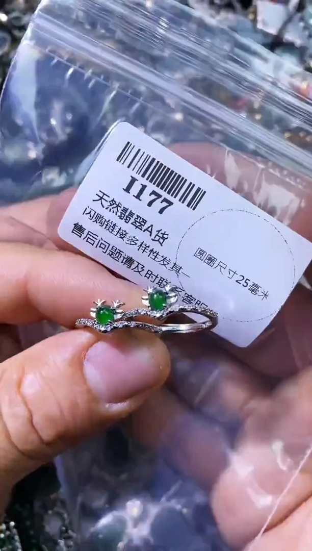 【闪购商品】翡翠颈饰未镶嵌I177戒指 多样性发其一