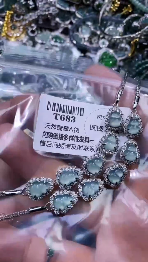 【闪购商品】翡翠颈饰未镶嵌T683手链 多样性发其一