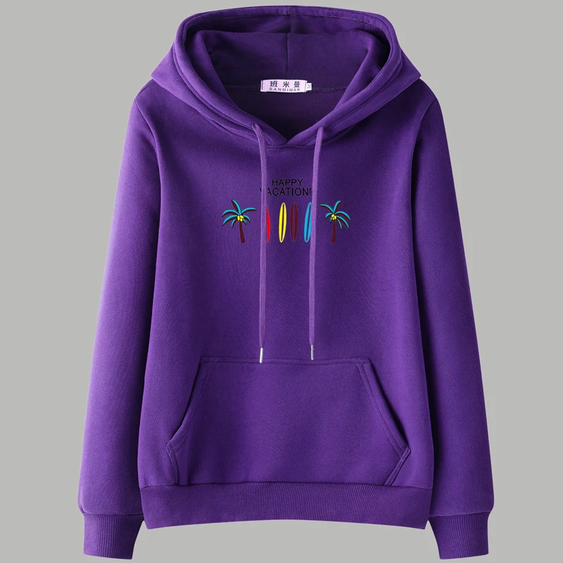 今年最火秋冬季正肩紫色卫衣女2025新款爆款大码加绒加厚连帽显瘦