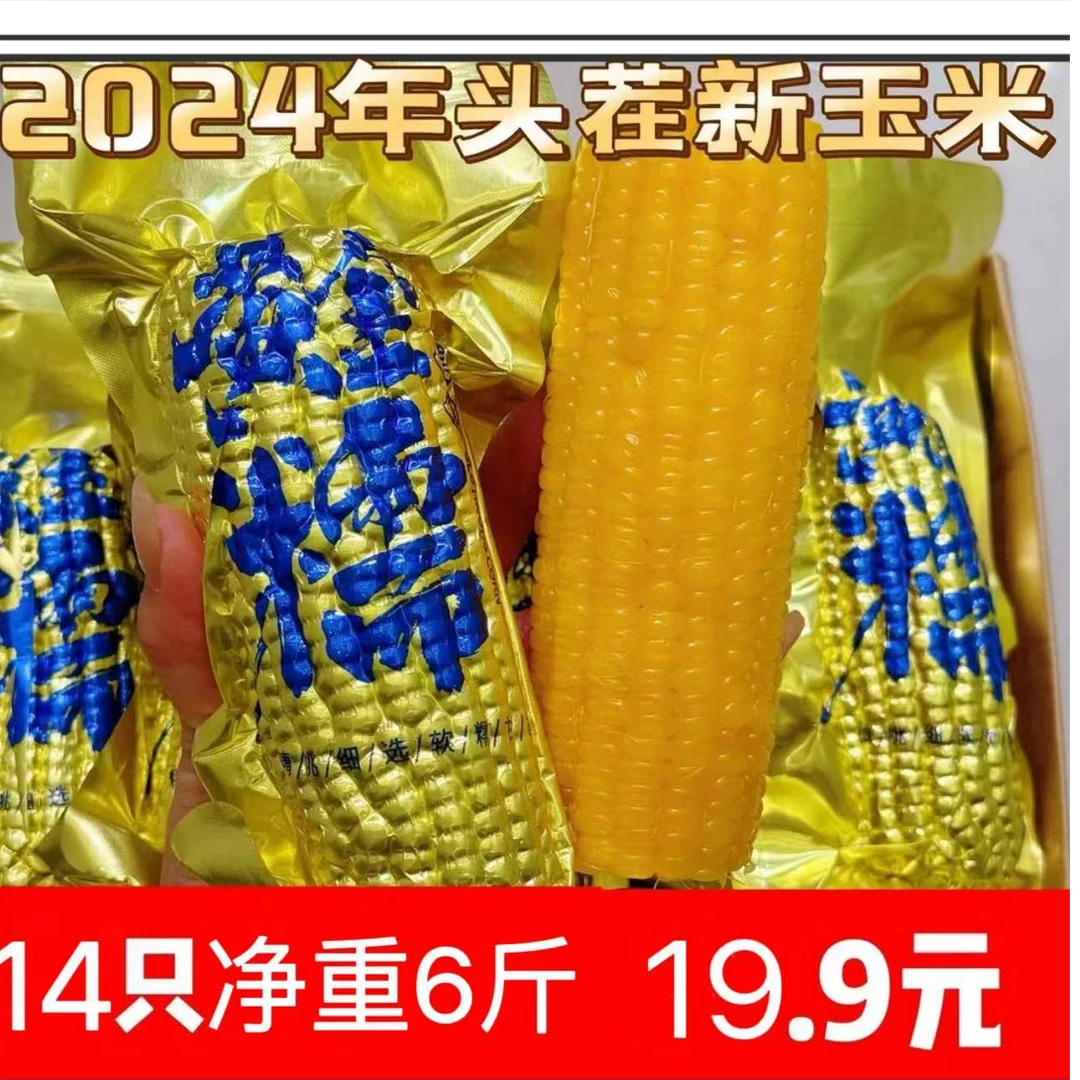 2024年新头茬黄糯 试吃两只【14只铝箔包装 净重六斤】 香甜软糯