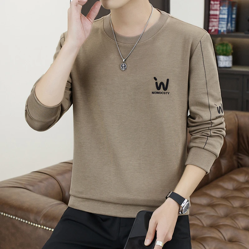 男士卫衣t恤男装长袖圆领新款上衣套头休闲百搭春秋季单穿韩版潮