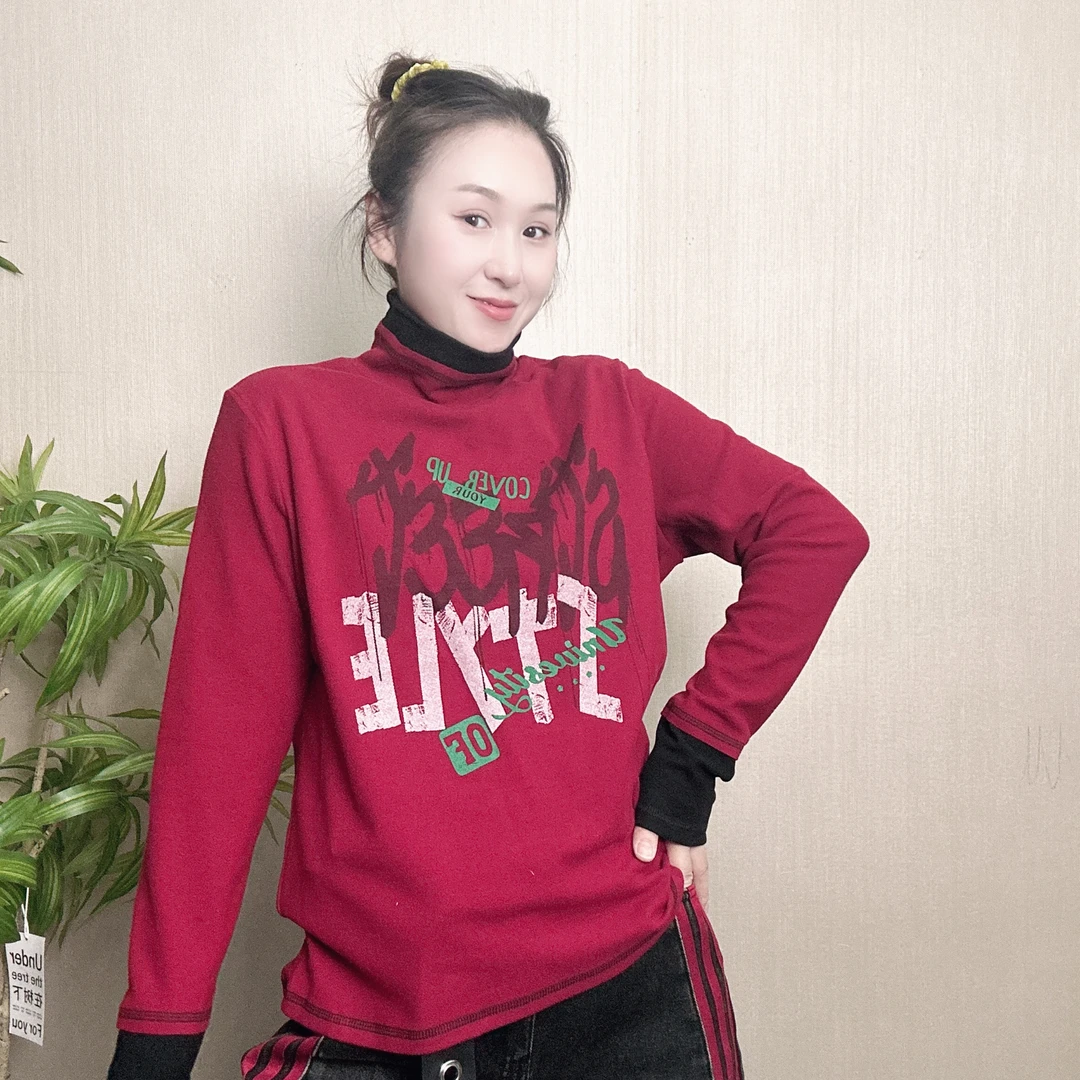 83397薇拉欧货秋冬季新款德绒保暖百搭时尚高领打底衫