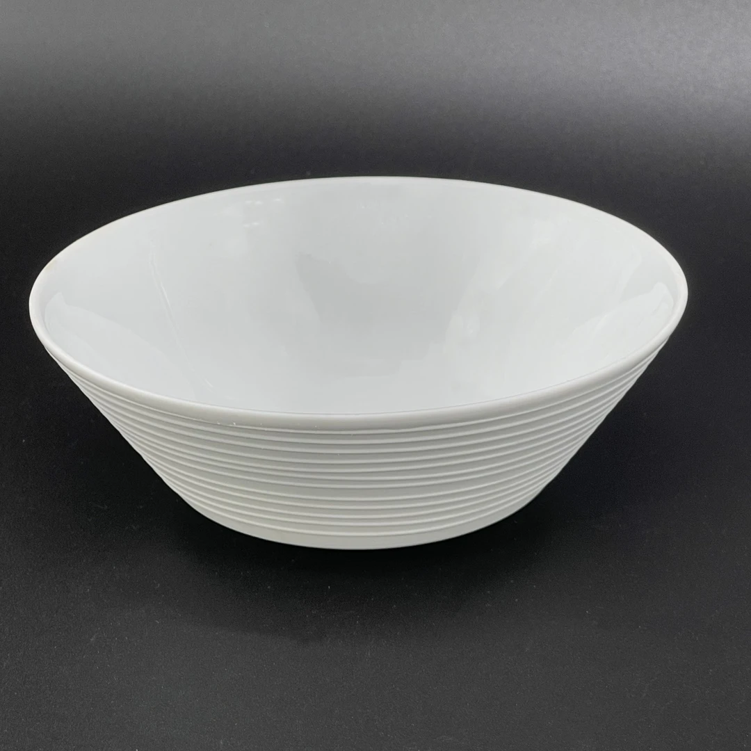 【AS家】16cm 谷类碗 年轮系列 磨砂手感 高温白瓷