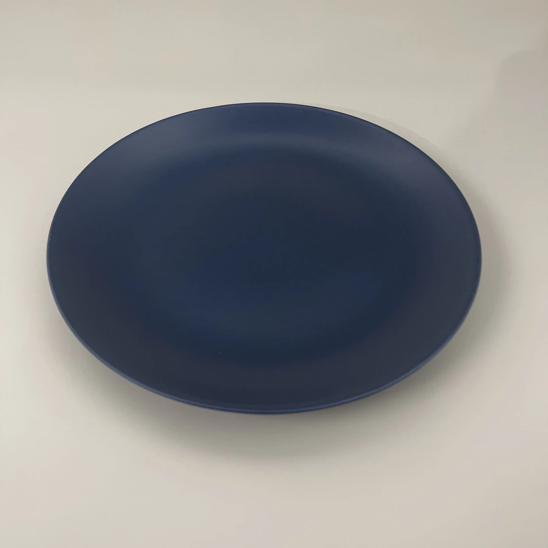 【LL家】26.5CM 维嘉 深蓝色 正餐盘 高温强化瓷 色釉 微瑕不售后