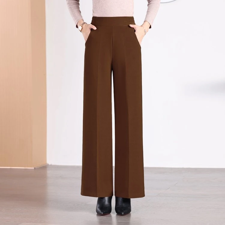 【直筒裤】高腰直筒裤时尚休闲显瘦女士复古宽松秋冬垂感百搭
