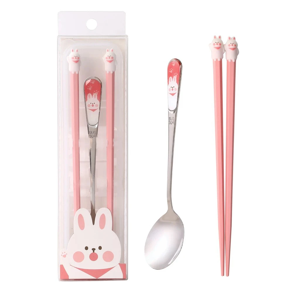 翎林动物勺筷套装