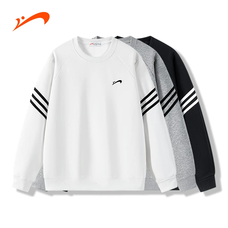 【春季上新】贵人鸟圆领卫衣男女同款时尚运动宽松潮流情侣百搭上衣