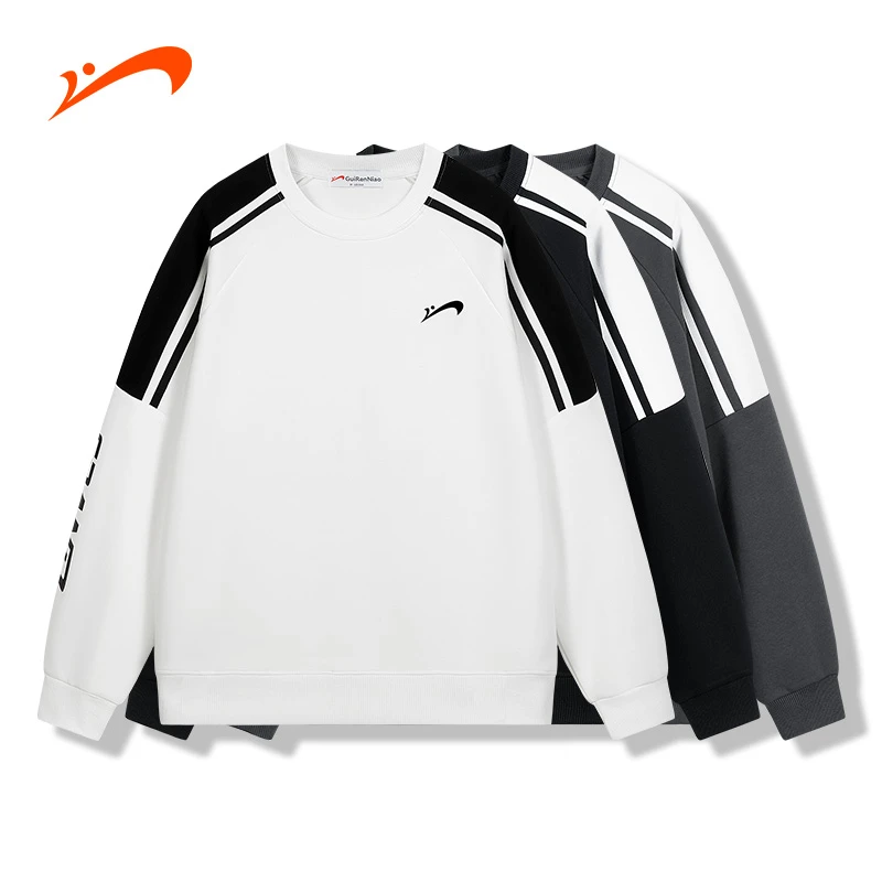 贵人鸟秋季新款情侣运动休闲长袖时尚圆领宽松潮流百搭潮流卫衣