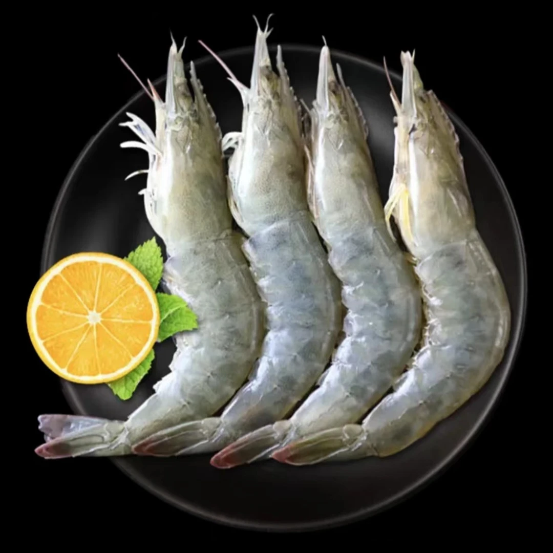 新鲜海洋大虾 40规格 食用 速冻白虾 锁鲜 紧实三斤/盒冷冻发货