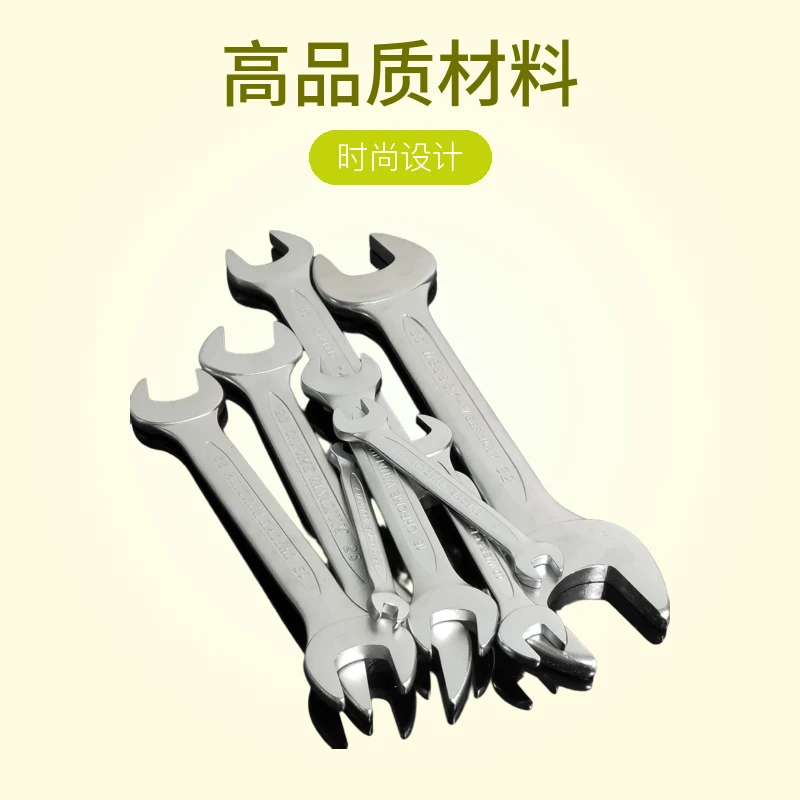 全抛光双开口扳手 呆扳手 精品开口扳手