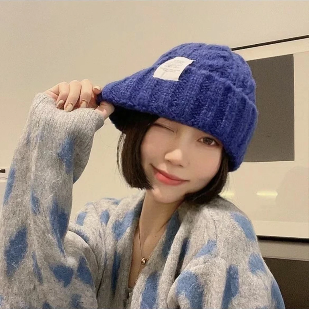 【冬季高颜值】针织帽子女大头围毛线帽秋冬宽松显脸小2023年新款帽
