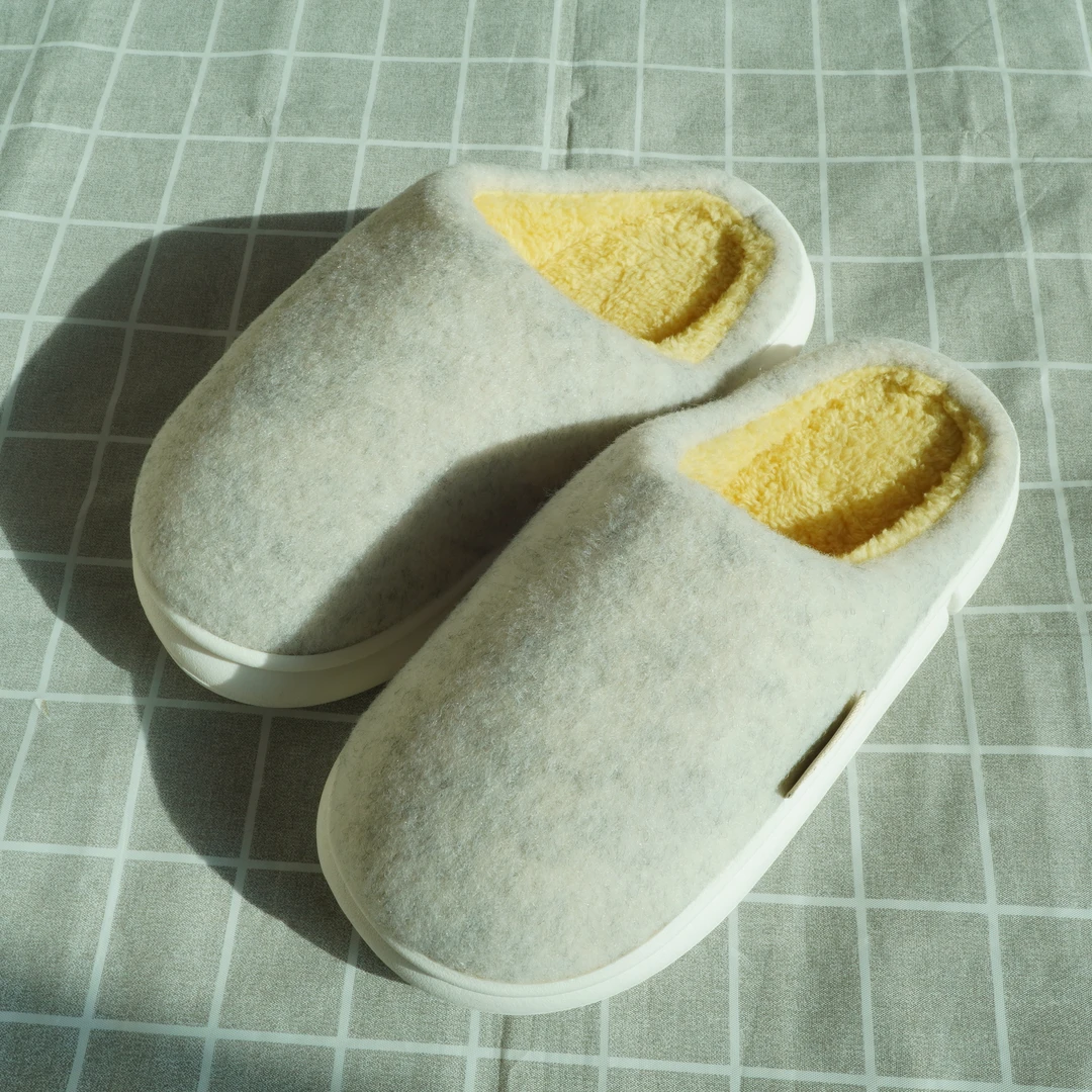 居家秋冬季情侣男女家居室内棉拖鞋简约