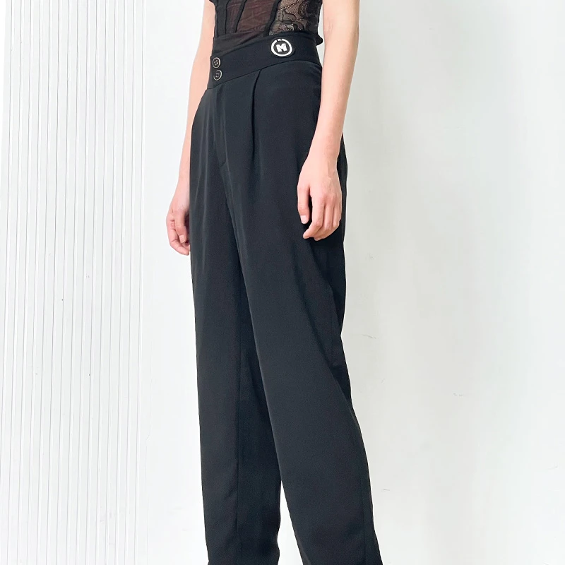 IAMYC新款摩登舞服练功服高腰小脚裤百搭型B20048