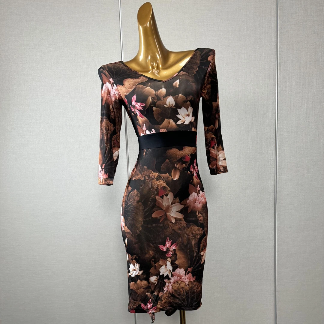 舞者部落拉丁舞连衣裙W5026