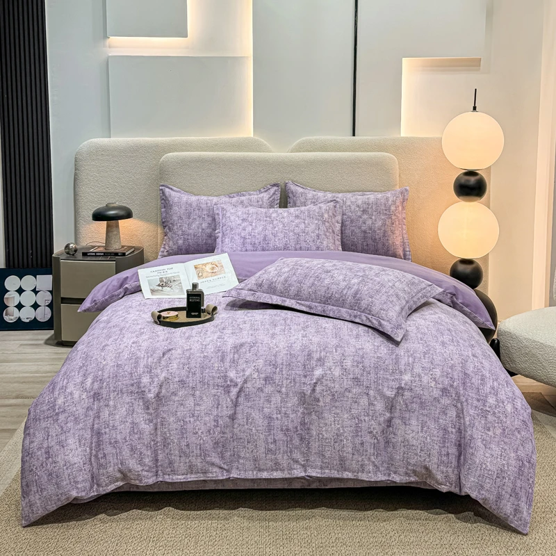 2025秋冬加厚斜纹磨毛四件套单人款亲肤透气轻奢床品套件冬春换季