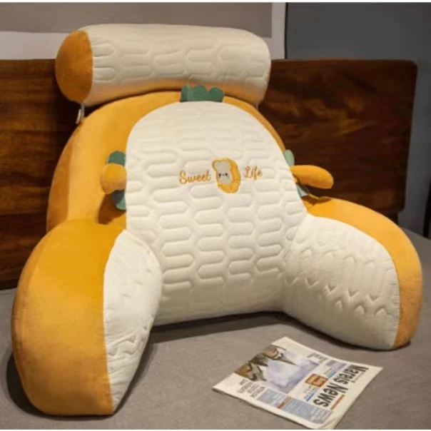 冰豆豆靠垫高颜值床上背靠抱枕女生睡觉靠背枕kk