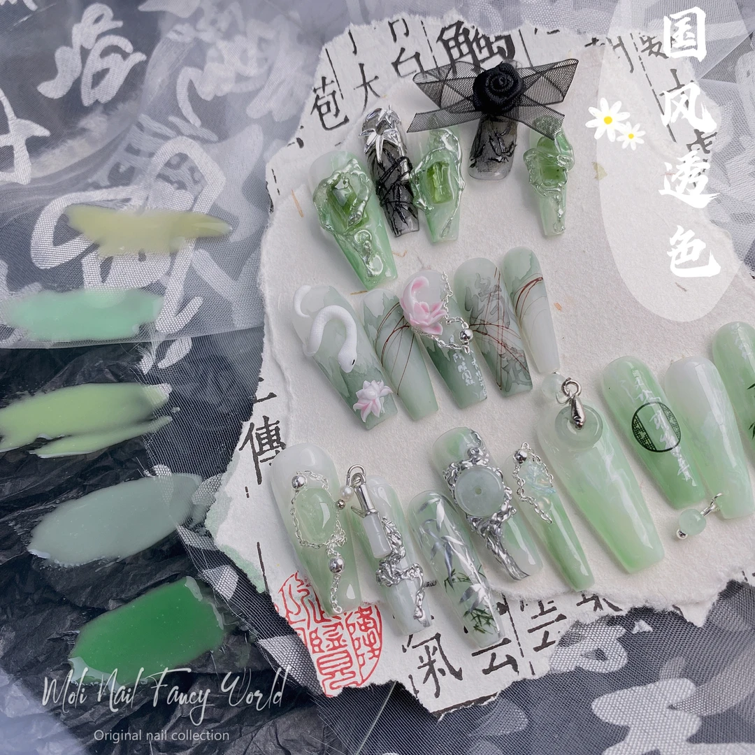 【国风透色】老师自用色新中式冰透胶囯风甲油胶冰透色半透色胶