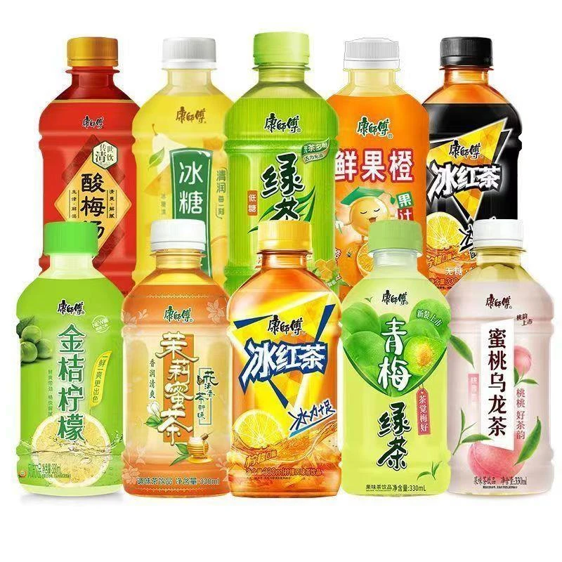 康师傅冰红茶柠檬味330ml*6瓶果茶饮料送礼迷你小瓶冰糖雪梨