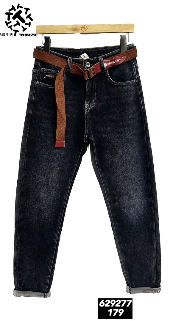 含辰生活男士加绒牛仔裤629277