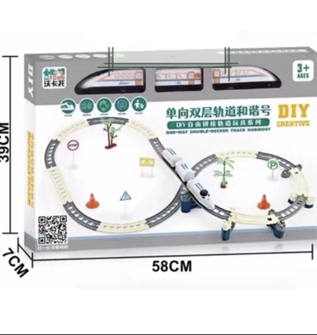 和谐号拼装轨道车