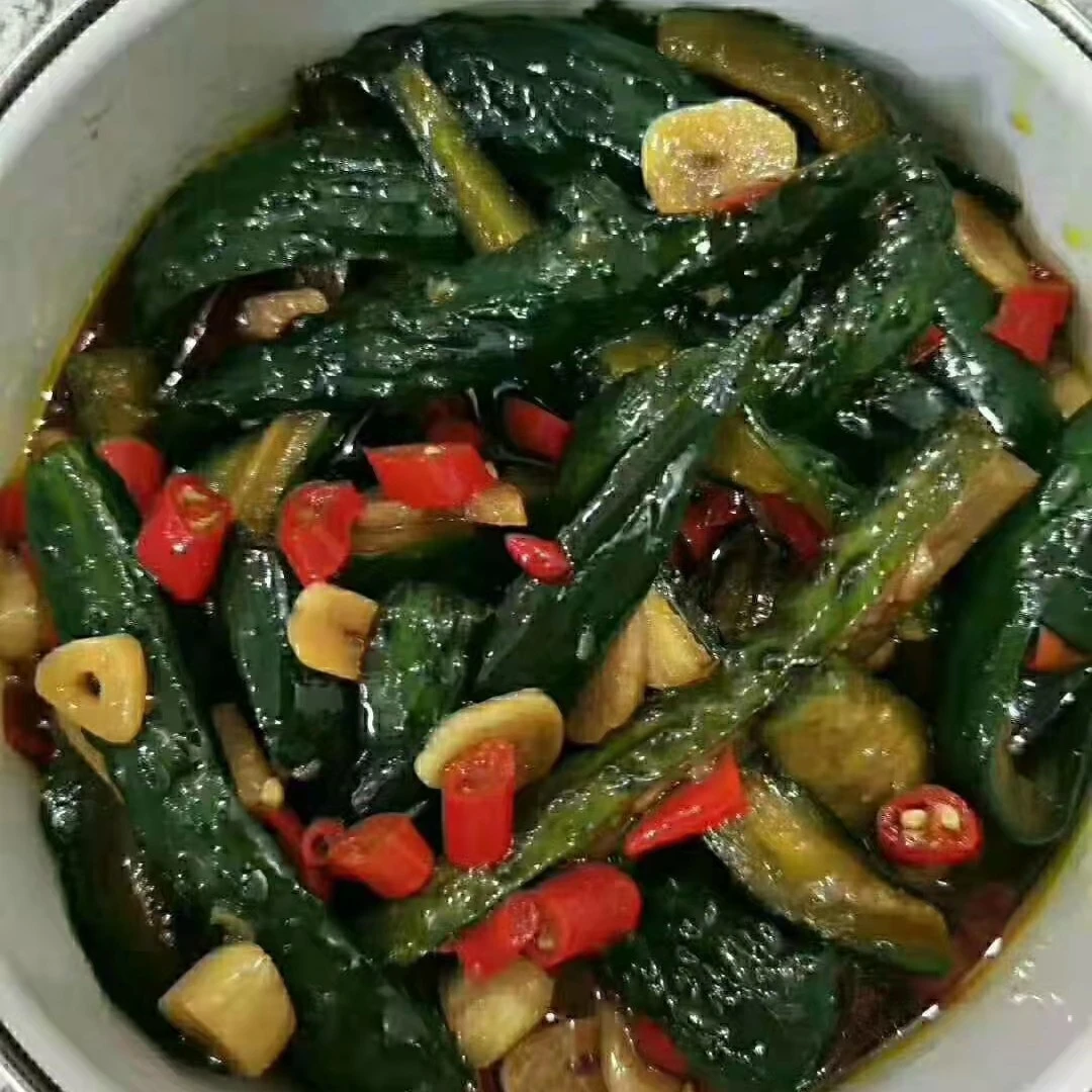 自家淹制油黄瓜拍一发二260gx2袋