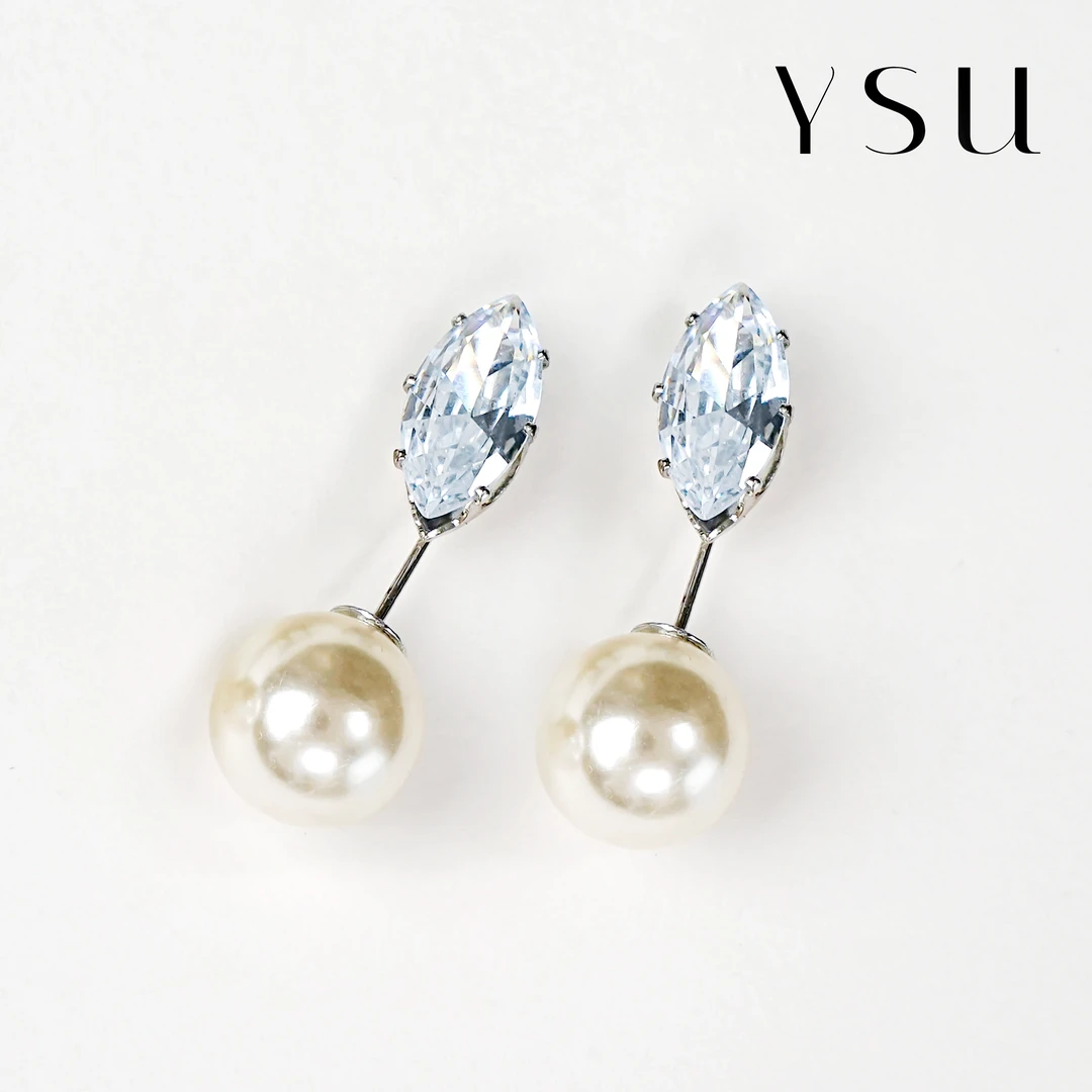 合金仿水晶胸针 【余书】YSU 简约时尚轻奢百搭镶嵌精致胸针（单个）