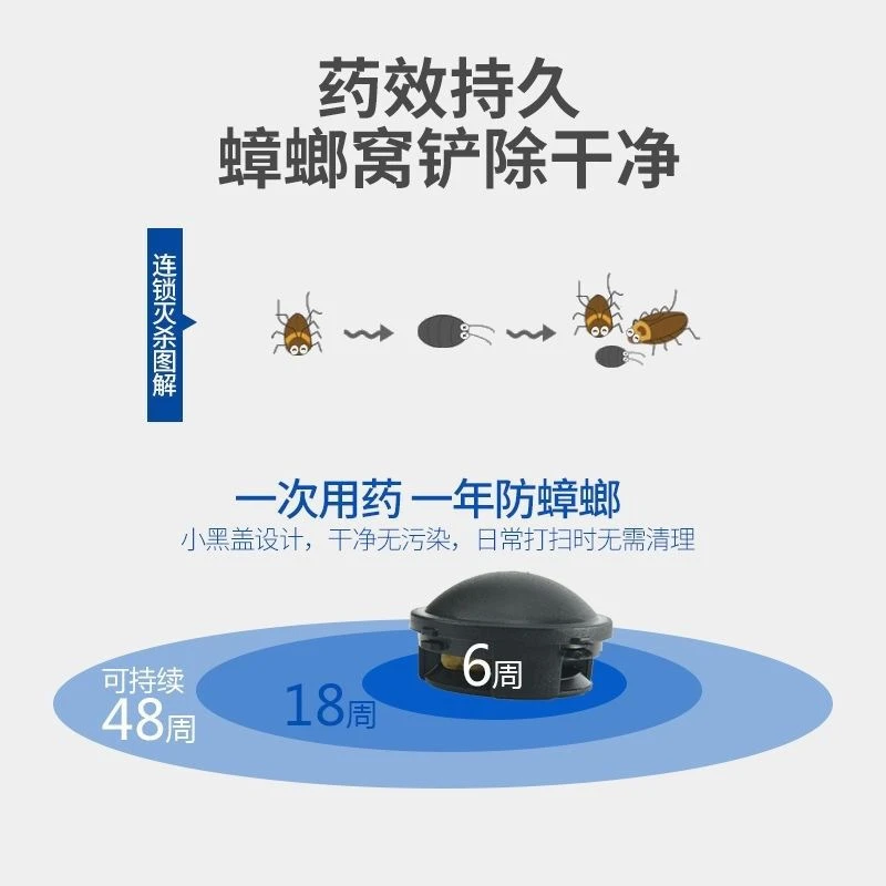 日本蟑螂药一窝端室内家用强效灭蟑强力消灭神器小黑屋盒主播同款