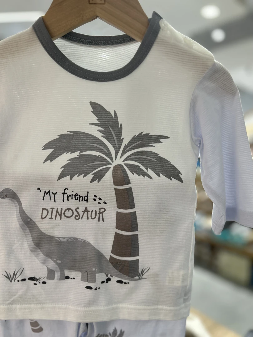 【T】olomimi七分袖竹节棉家居服套装-O23S211