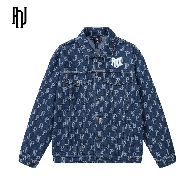 PNJ美国潮流牛仔外套男女可穿情侣款百搭款