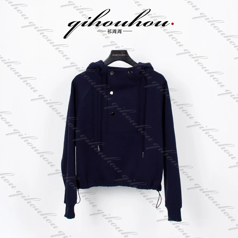 2025春新款美式慵懒风连帽卫衣女复古高级感显瘦遮肉